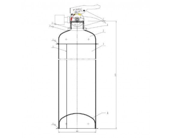 MFJ950浅易式干粉灭火器-车载灭火器-bti体育 - ABC干粉灭火剂、ABC超细干粉灭火剂、BC干粉灭火剂、水成膜泡沫灭火剂、